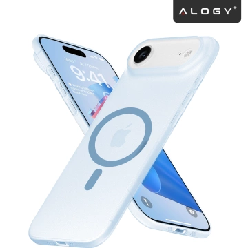 Etui do Apple iPhone 17 Air – matowa obudowa do MagSafe z ochroną obiektywu, smukłe i odporne na zarysowania, idealne dopasowanie – Alogy Skinny MatteCase™ Sky Blue