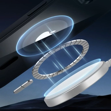ESR Classic Hybrid HaloLock MagSafe Hülle für iPhone 16e Klar/Schwarz
