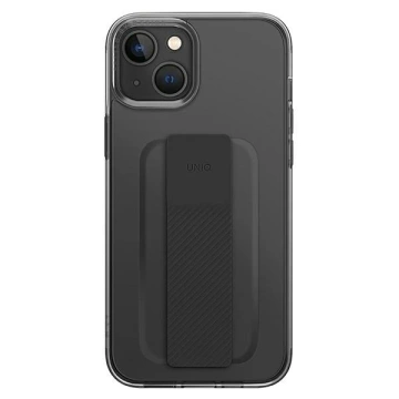 Etui na telefon UNIQ Heldro Mount do Apple iPhone 14 6,1" czarny/vapour smoke