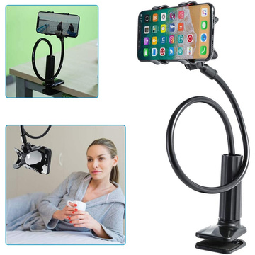 Alogy Flex Holder with Desktop Clip Flexible Tripod Universelle Telefonhalterung / Schwarz