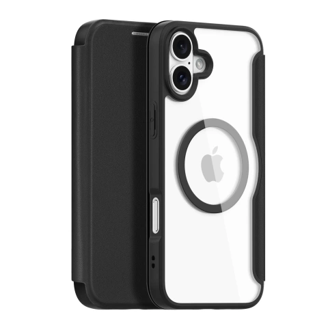 Etui do iPhone 16 Dux Ducis Skin X Pro MagSafe Klapka Czarne