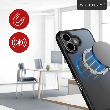 Zestaw 3w1 Etui Hybrydowe MagSafe + 2x Szkło Hartowane do Apple iPhone 17, Wzmocniona Ochrona, Odporne i Precyzyjnie Dopasowane, Alogy 3in1 Case Pack™ – Czarne