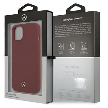 Etui ochronne Mercedes MEHCP13MSILRE do Apple iPhone 13 6,1" czerwony/red hardcase Silicone Line