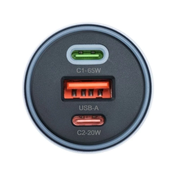 Ładowarka samochodowa Forcell 85W 2xUSB-C + USB-A Szybkie Ładowanie