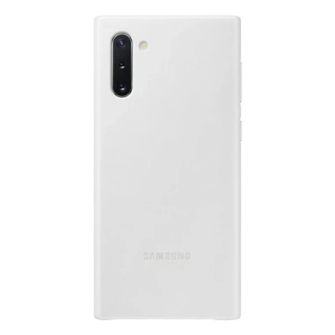 Hülle Samsung EF-VN970LW für Samsung Galaxy Note 10 N970 weiß/weiß Lederhülle