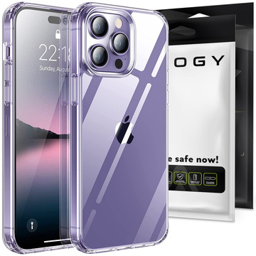 Etui ochronne obudowa Alogy Hybrid Case do Apple iPhone 14 Pro Przezroczyste + 3x szkło na ekran + 1x szkło na obiektyw