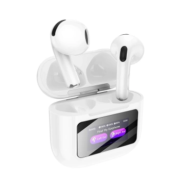 Słuchawki Hoco EW73 TWS Białe Bluetooth 5.4 z Ekranem Dotykowym