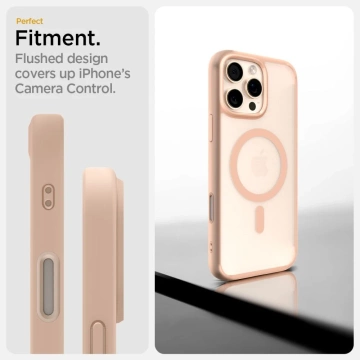iPhone 16 Pro Spigen Ultra Hybrid „T“ Mag MagSafe Hülle Rosa
