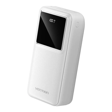 Powerbank Vention FHMW0 30000 mAh, 22,5 W Biały
