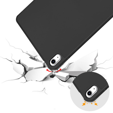 Alogy Book Cover Pencil Case Schutzhülle mit Stifthalter für Apple iPad Air 4 2020 / Air 5 2022 10,9 Zoll, Schwarz