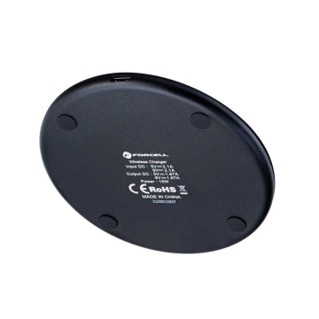 Ładowarka Indukcyjna Forcell Qi 15W Quick Charge USB-C Smukła Czarna
