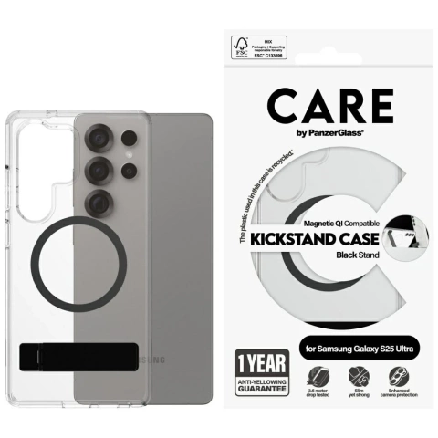 Etui do Samsung Galaxy S25 Ultra CARE von PanzerGlass Feature Kickstand QI