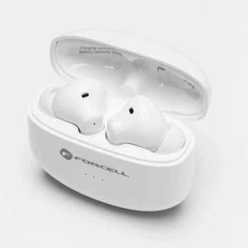 Forcell F-Audio TWS Clear Sound Kabellose Kopfhörer BT 5.3 Weiß