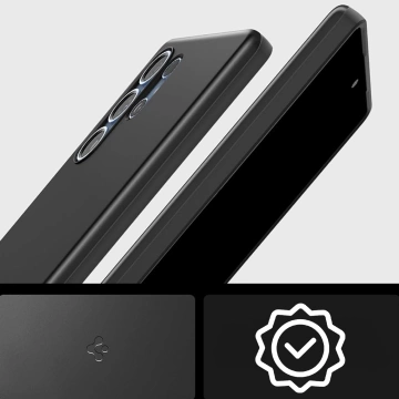 Samsung Galaxy S25 Ultra Schwarze Spigen Thin Fit Mag MagSafe Hülle