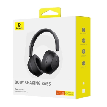 Słuchawki bezprzewodowe Baseus Bass 30 Max Czarne