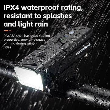 Rockbros 24510003001 Fahrrad-Frontlicht 260 lm USB-C - USB-A-Kabel - Schwarz