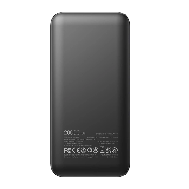 Powerbank Joyroom 20000mAh 2.4A 2x USB-A 1x USB-C - schwarz