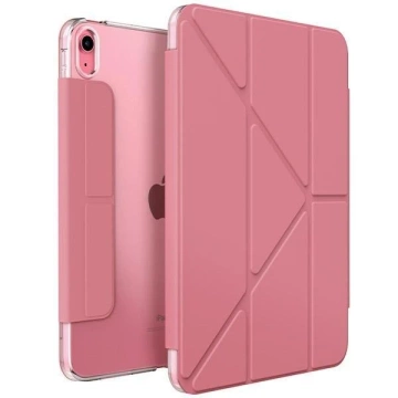 Etui na tablet UNIQ Camden do iPad 11 gen. (2025) / iPad 10 gen. (2022) różowy/rouge pink Antimicrobial