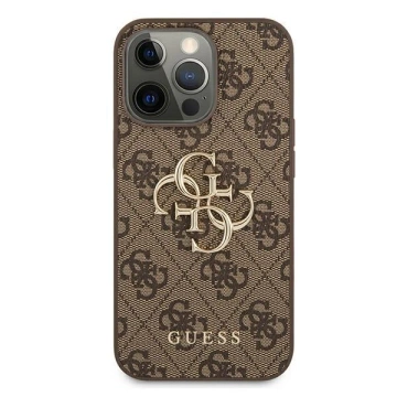 Etui Guess GUHCP13X4GMGBR do Apple iPhone 13 Pro Max 6,7" brązowy/brown hardcase 4G Big Metal Logo