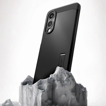 Spigen Tough Armor MagSafe Schutzhülle für Samsung Galaxy S25 Edge, Schwarz