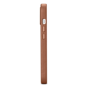 iCarer Case Lederhülle für iPhone 14 Plus braun (kompatibel mit MagSafe)
