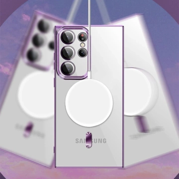 Etui Wozinsky Electroplated MagSafe do Samsung Galaxy S24 FE Srebrne