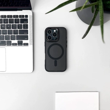 Etui do Samsung Galaxy S25 Wozinsky Glitter MagSafe Czarne Brokatowe