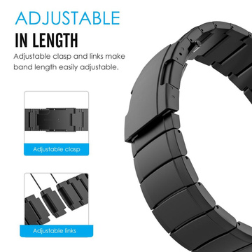 Bransoleta stalowa Steelband do Garmin Fenix 3 / 5X / 3HR / 5X Plus / 6X / 6X PRO / 7X Black