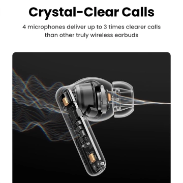 UGREEN HITUNE T6 KOPFHÖRER ANC BT 5.3 IPX5 USB-C WEISSES KABEL