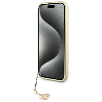 Etui Guess GUHCP15MGF4GBR do iPhone 15 Plus 6.7" hardcase 4G Charms Collection brązowy/brown