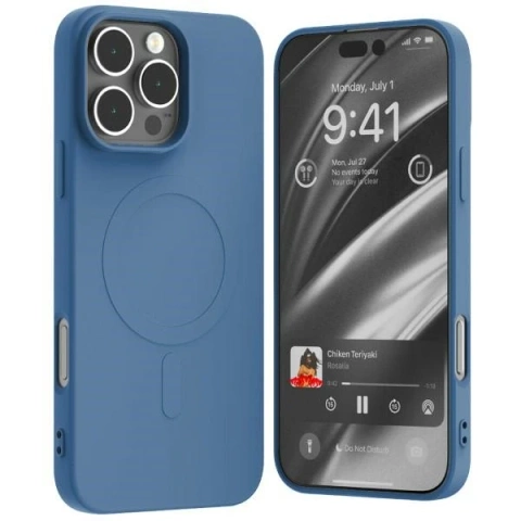 Etui Mercury MagSafe Semi-Silicone do iPhone 16 Pro Max 6,9" Niebieski