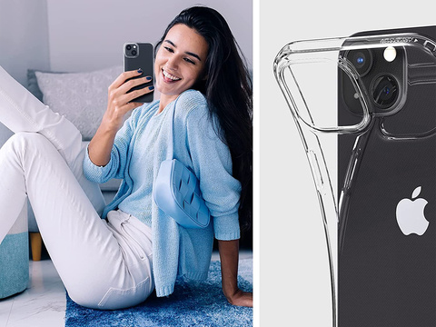 Spigen Liquid Crystal Hülle für Apple iPhone 13 Kristallklares Glas