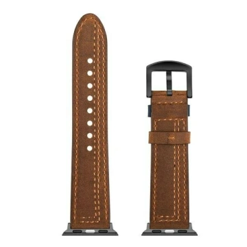 Pasek do smartwatcha pasek uniwersalny Casual do 22mm brązowy/brown