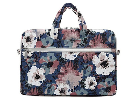 Torba pokrowiec Canvaslife Briefcase etui do laptopa 15 do Macbook Pro Blue Camella