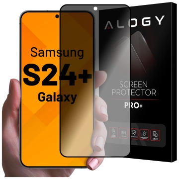 Szkło hartowane Prywatyzujące do Samsung Galaxy S24 Plus matowa ochrona na ekran Alogy Privacy Glass