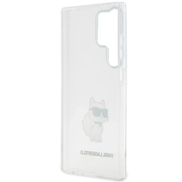 Etui ochronne na telefon Karl Lagerfeld KLHCS23LHNCHTCT do Samsung Galaxy S23 Ultra S918 transparent hardcase Ikonik Choupette