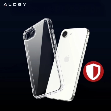 Etui do Apple iPhone 16e obudowa ochronna na telefon Alogy HybridShield™️ Case Przezroczyste