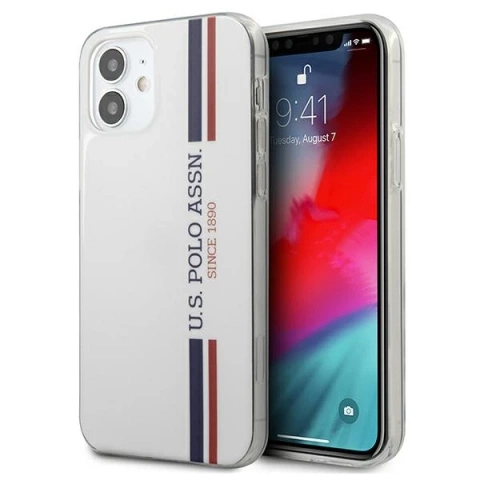 Etui na telefon US Polo Tricolor Collection iPhone 12 mini 5,4" biały/white