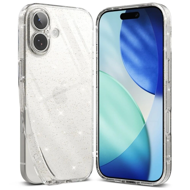 Etui do iPhone 17 Ringke Air Glitter Clear Przezroczyste