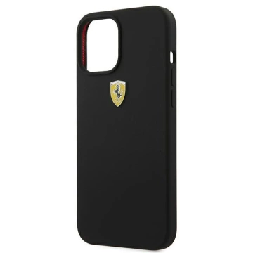 Etui na telefon Ferrari iPhone 12 Pro Max 6,7" czarny/black hardcase On Track Silicone