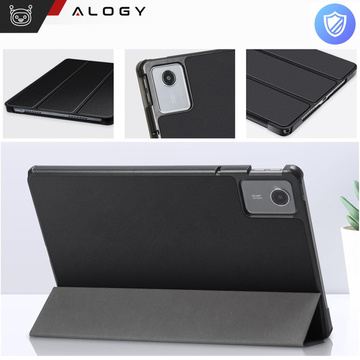 Etui do Lenovo Tab K11 / K11E 11” M11 10.95" TB330FU / TB330XU / TB331FC Book Case Cover z klapką obudowa futerał pokrowiec Alogy Czarne