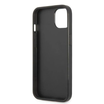 Handyschutzhülle Karl Lagerfeld KLHCP13SSFMP2K für Apple iPhone 13 Mini 5.4" Hardcase schwarz/schwarz Saffiano Plaque