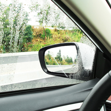 2 x hydrophobe Nano-Folie, Fensteraufkleber, Spiegel, Regen, wasserdicht, für Auto, Auto, Badezimmer, 15 x 20 cm, 2 x Nano-Spiegelfolie