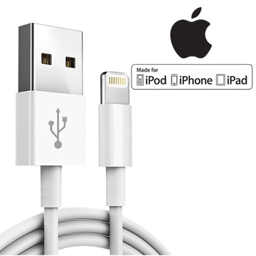 Oryginalny kabel Apple MD818ZM/A Lightning do USB 1 metr Cable biały