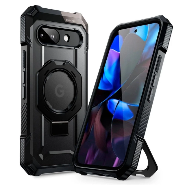 Etui Supcase UB Grip Mag MagSafe Google Pixel 9a Schwarz