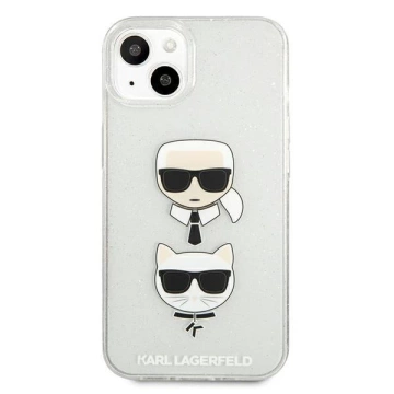 Karl Lagerfeld KLHCP13SKCTUGLS iPhone 13 mini 5,4" srebrny/silver Hardcase Glitter Karl`s