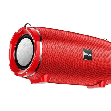 Głośnik Bluetooth Hoco HC5 2×15W Czerwony FM USB AUX TF
