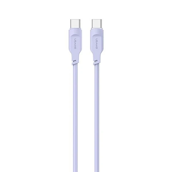USMAS USB-C auf USB-C PD Schnellladekabel 1,2 m lila
