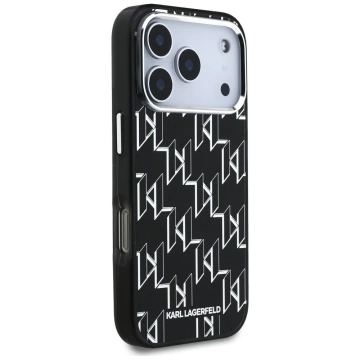 Etui Ochronne do iPhone 17 Pro Karl Lagerfeld IML KL Monogram MagSafe Czarny