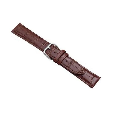 Pasek do smartwatcha pasek uniwersalny Croco do 22mm brązowy/brown